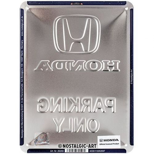 Blechschild Honda Parking 3